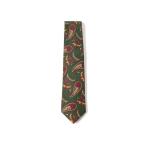 ショッピングネクタイ ネクタイ ADAMLEY シルク ペイズリー プリント ネクタイ