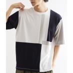 tシャツ L字切替カットソー メンズ