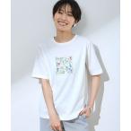 tシャツ 2025年春夏「接触冷感・UVカット」オーガニックコットンプリントTシャツ レディース