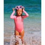水着 ROXY DOT ONESIE/ロキシーキッズ総柄長袖ワンピース(水着) キッズ 子供 女の子