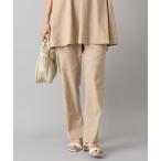 ショッピングリネン パンツ リネン混スリムパンツ レディース