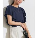 tシャツ 接触冷感ラッフルTシャツ レディース