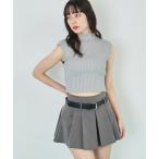 ニット セーター リブニットクロッ