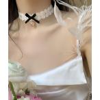  короткое колье [urge select] лента × Heart biju-ga- Lee цветочный узор гонки короткое колье женский 