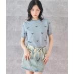 ニット セーター ミニリボン 刺繍 