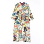 ショッピングマキシ ワンピース 「カヤ」着る、NIPPON ART 浮世色ワンピース