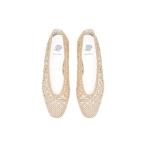 バレエシューズ パンプス 手編み フラット バレエシューズ