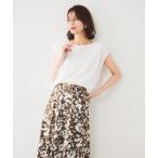 tシャツ 「ジャージ素材」インナードッキングシアーカットソー レディース
