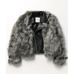 「GYDA」 ライダースジャケット FREE グレー レディース