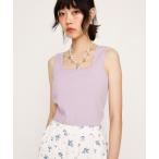タンクトップ ノースリーブ SQUARE NECK CUP IN TANK スクエアネック カップイン タンク 夏服 ノースリーブ レディース
