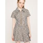 ワンピース TWEED LIKE CUT 2P ツイード ライク カット ツーピー 半袖 夏服