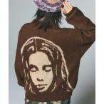 カーディガン FACE JACQUARD KNIT CARDIGAN レディース