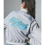 スタジャン CHEERFUL LOGO VARSITY JACKET レディース