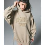 ショッピング旅行 ワンピース COLLEGE LOGO DRAWSTRING SWEAT DRESS