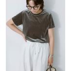 tシャツ ベロアTシャツ レディース