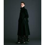 コート アウター ハイブリッドウールビーバースタンドカラーロングコート「MADE IN JAPAN」 レディース