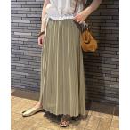 スカート 楊柳シフォン2WAYプリーツスカート