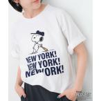 tシャツ Champion/チャンピオン SNOOPY NEWYORK TSH レディース