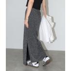 ショッピングスカート スカート ラメ天竺タイトロングスカート