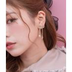 イヤリング ビジューリボンイヤリング レディース