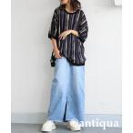 ニット セーター ニット×デニム コーデセット レディース