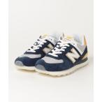 スニーカー ニューバランス U574 PGG D スニーカー : ネイビー×オレンジイエロー New Balance メンズ