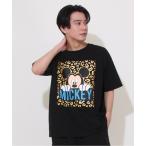 tシャツ 「綿100%」親子お揃い ディズニー ヒョウ柄キャラ Tシャツ 0581A レディース