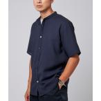 ショッピング接触冷感 シャツ 接触冷感＆吸水速乾” EVALET メッシュ バンドカラー シャツ メンズ レディース