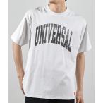 tシャツ ユニバーサルオーバーオール別注ビンテージ加工プリントTシャツ メンズ 