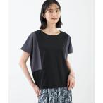 tシャツ 2025春夏「接触冷感・UVカット」配色ブロッキングプルオーバー レディース