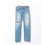 「HYSTERIC GLAMOUR」 ダメージ加工デニムパンツ 31inch ブルー メンズ