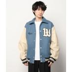 「SKOOKUM」 スタジャン M ターコイズブルー メンズ