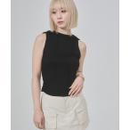 タンクトップ ノースリーブ フーディタンクトップ レディース