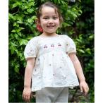 ブラウス シャツ チェリー刺しゅうパフブラウス キッズ 子供服 女の子