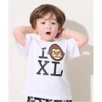 tシャツ I LOVE XL 半袖Tシャツ キッズ 子供服 男の子