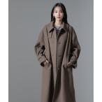 [NANO universe] пальто с отложным воротником FREE мокка женский 