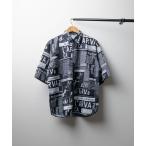 シャツ 「RS」「Bling leads」レギュラーカラー　オーバーサイズアロハシャツ メンズ レディース