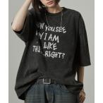 tシャツ 「Alfred Alex」ヴィンテージ加工ロックプリント半袖Tシャツ メンズ レディース