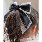ヘアクリップ レースリボンバレッタ