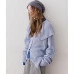 カーディガン フリル衿カーディガン レディース