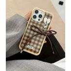 スマホケース 「 Port / ポート 」 ナチュラル マルチ チェック iPhone ケース ( iPhone 13 / 13pro / 14 /