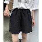 パンツ 「umm.」フリルレースショートパンツ レディース