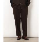 ショッピングコムサ スラックス ウールライク リラックスワイド テーパードパンツ メンズ