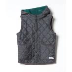「ARMEN」 キルティングベスト 0 グレー レディース