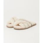 「UGG」 フラットサンダル 23cm ベージュ レディース