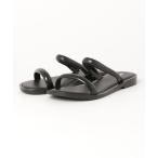 「melissa」 フラットサンダル 24.5cm ブラック レディース