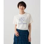 tシャツ タイポグラフィープリントTシャツ レディース