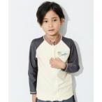 水着 サメプリント配色ラッシュガード（男の子　女の子　水着） キッズ 子供 男の子 女の子