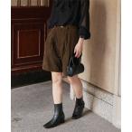 ショッピングショートパンツ パンツ コーデュロイタックショートパンツ レディース