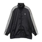コート アウター adidas SATIN TT / アディダス サテン ファイヤーバード トラックトップ フリル スリーストライプス レディース